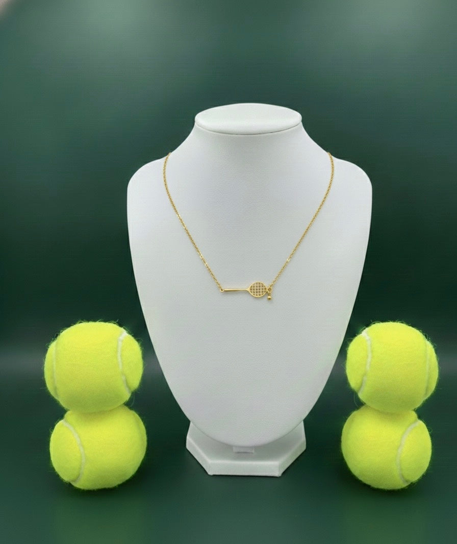 Serve & Volley Necklace Gold