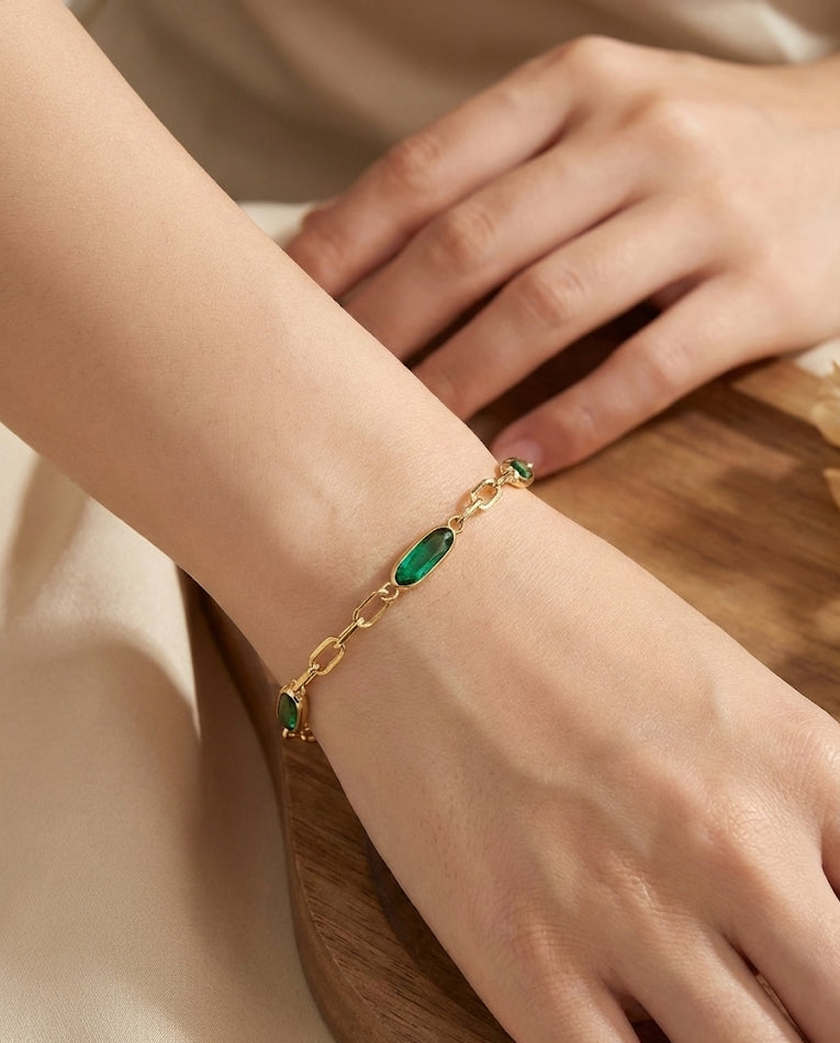 Emerald Link bracelet