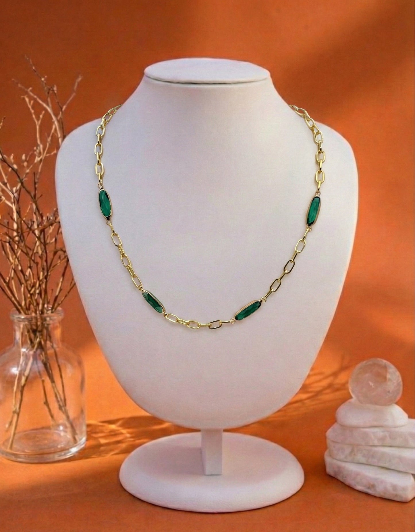 Emerald Link Chain